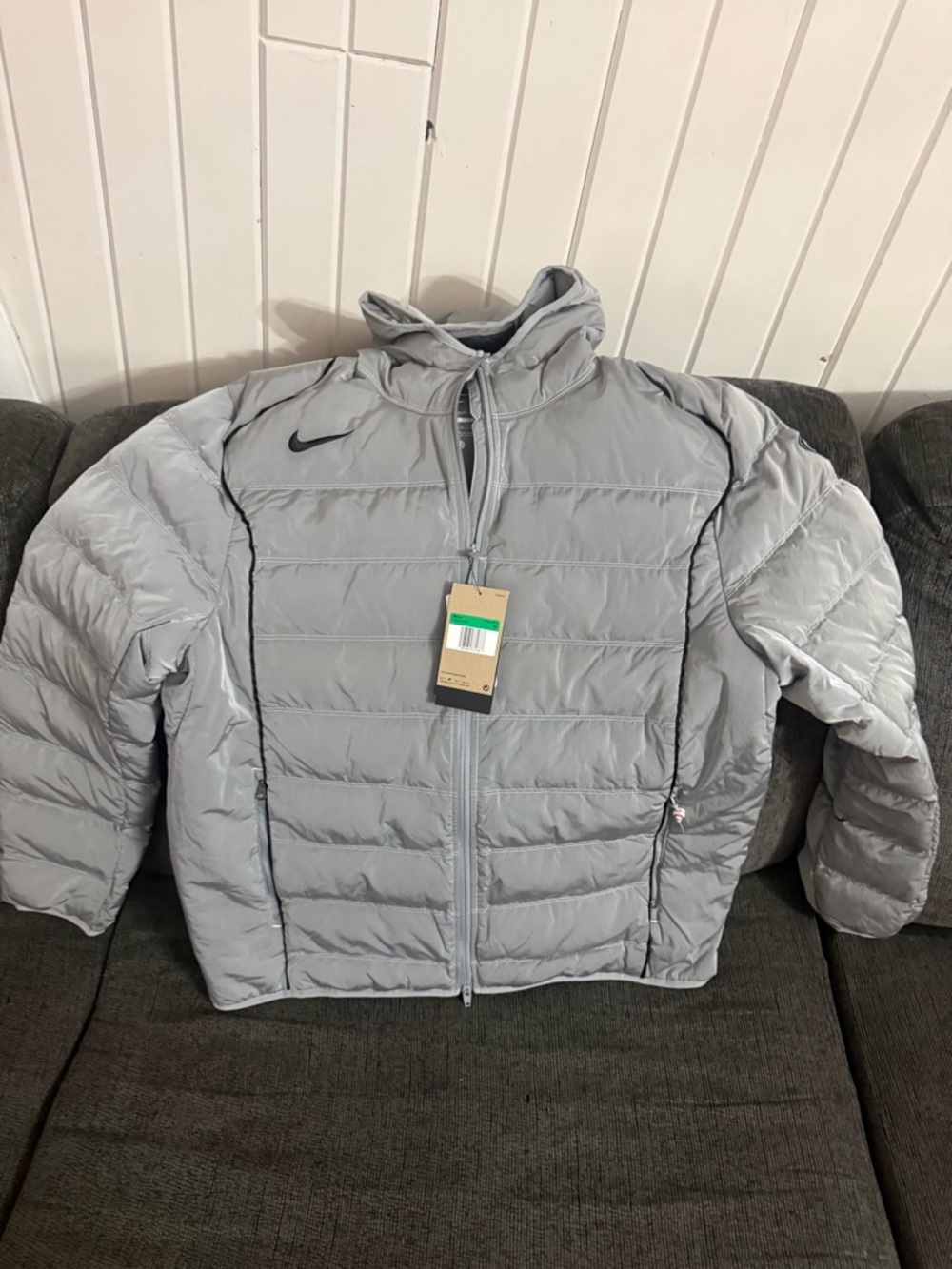 Nike Gray Therma-FIT Jacket - Slim Fit